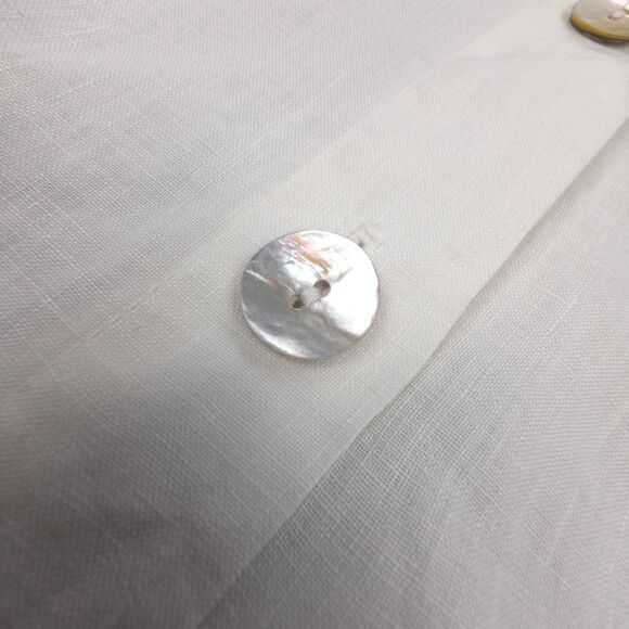 BRYN WALKER 100% Linen Danuta Jacket Button Down Shirt Jacket Lagenlook Minimal - Picture 7 of 9